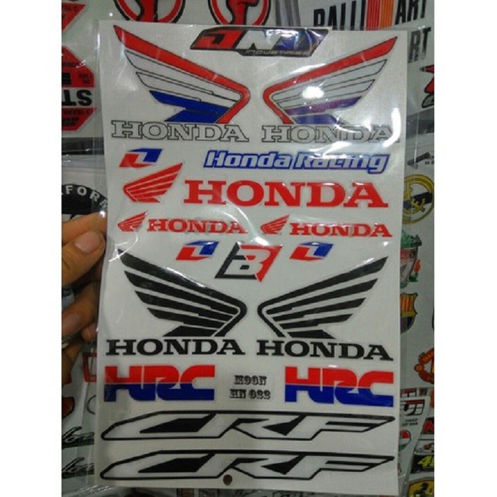 Bộ tem nổi Honda Racing boy - Vindecal BD
