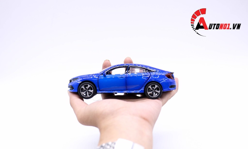 Mô hình xe honda civic blue 1:32 jackiekim 5754