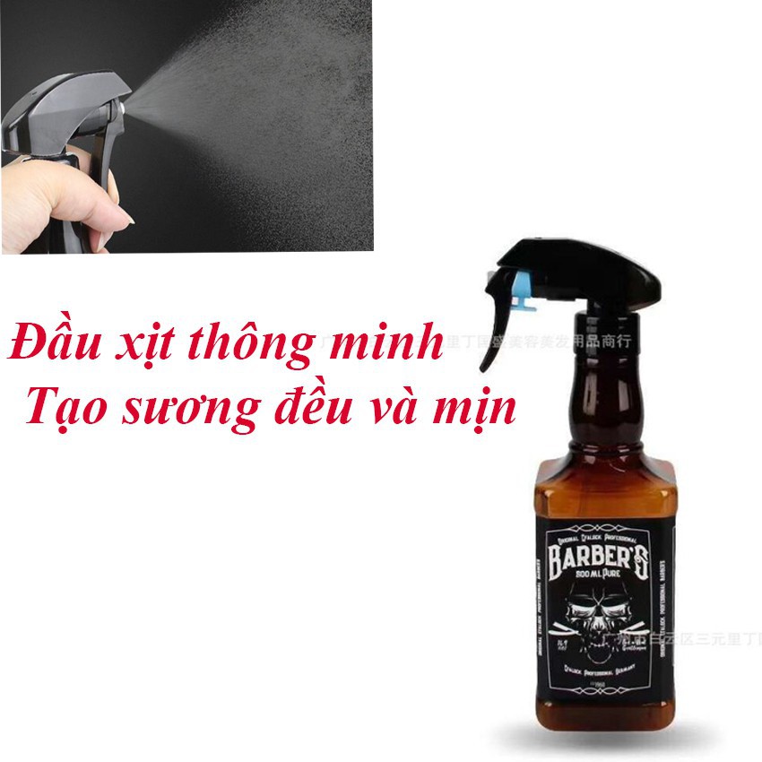 Bình xịt nước phụ kiện cắt tóc barber