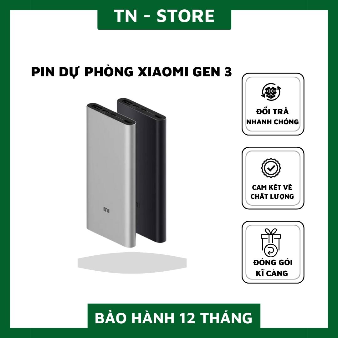 ( Bảo Hành 1 Năm )  Sạc Dự Phòng Xiaomi Gen 3 18W 10000/20000mAh cổng USB, type C Fast Charge Power Bank - Chất Lượng Cao, Cam Kết Sản Phẩm Nhận Được Như Hình, Độ Bền Cao -  Lỗi 1 Đổi 1 - TN STORE