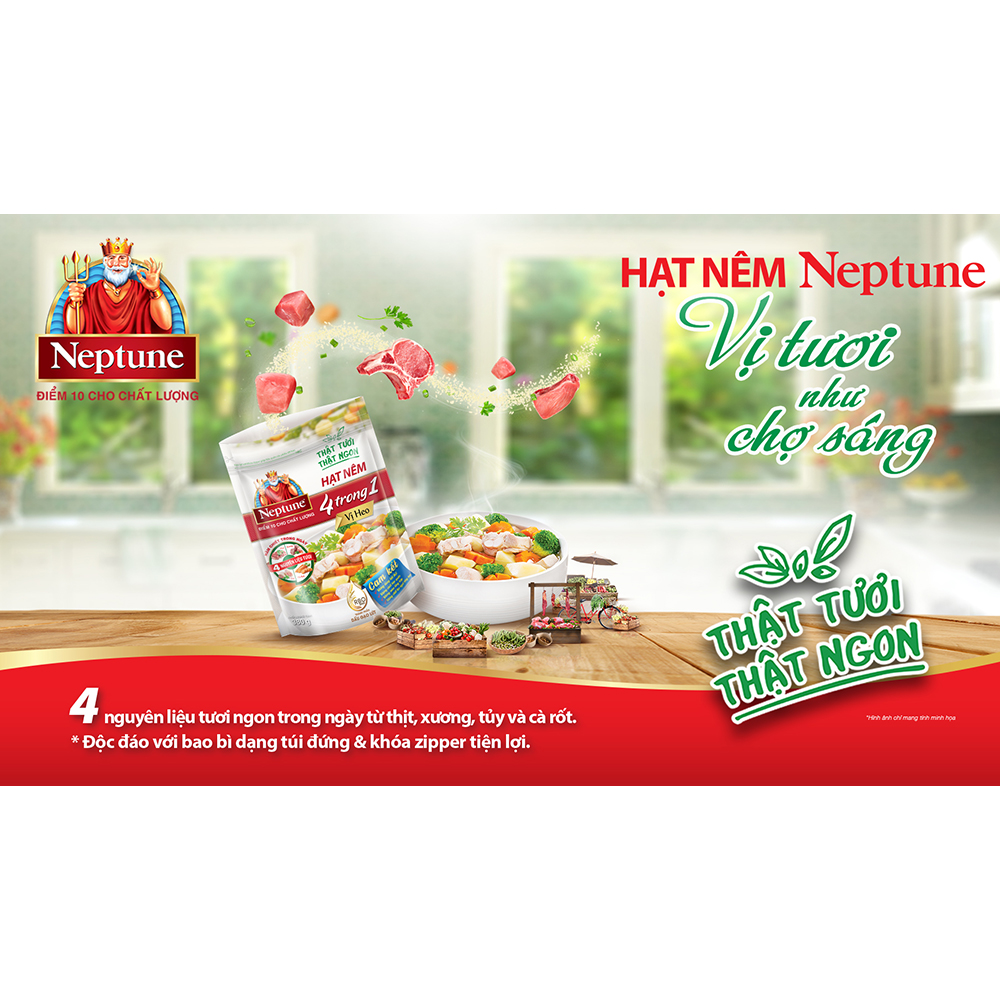 Hạt nêm vị heo Neptune 850 g