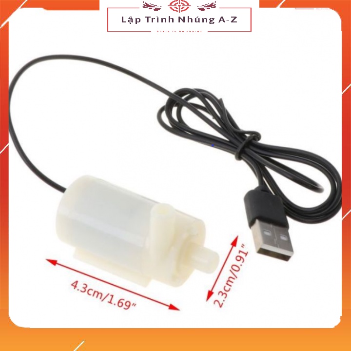 [Lập Trình Nhúng A-Z][G9] Máy Bơm Mini, Bơm Chìm 3V-5V