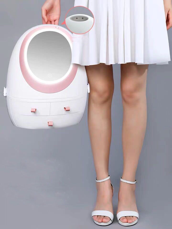 HỘP MỸ PHẨM DI ĐỘNG CÓ GƯƠNG