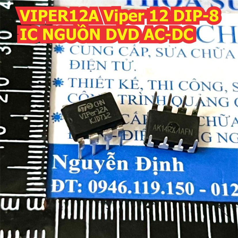 5 con viper12a viper12 dip-8 ic nguồn dvd ac-dc kde4039