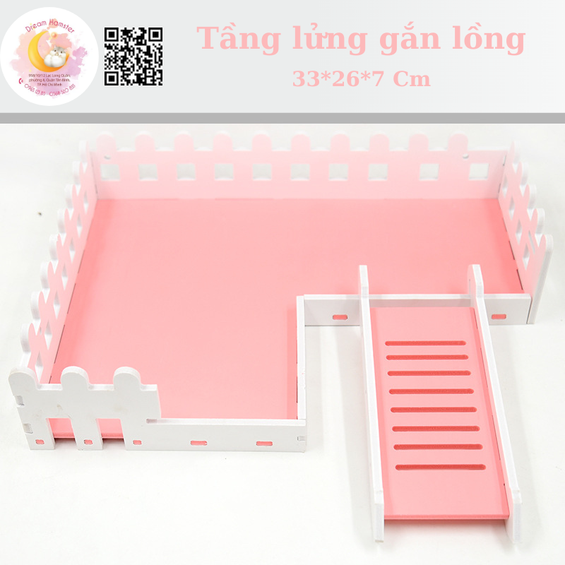 Tầng lửng đại gắn lồng (33x26x7) cho hamster
