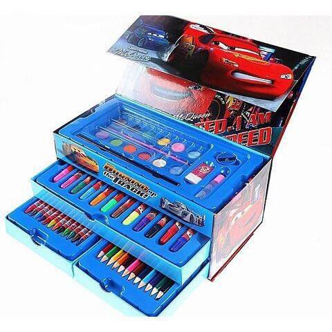 Hộp Bút Màu 3 Tầng 4 Ngăn 54 Chi Tiết Cho Bé Thỏa Sức Sáng Tạo 6x89