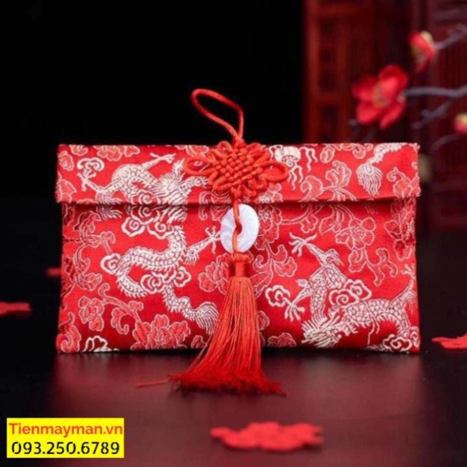 Bao lì xì vải gấm cao cấp - bao dọc - bao ngang