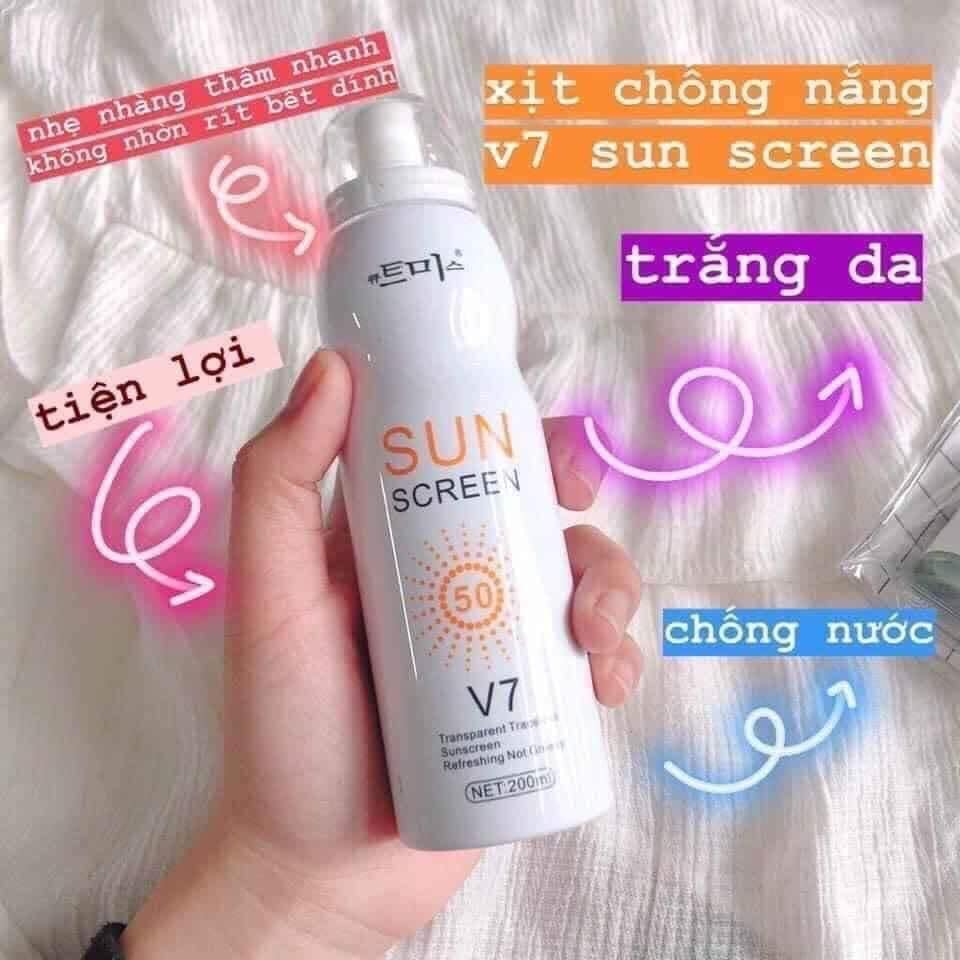Kem xịt chống nắng SunScreen V7 Magic Flowers SPF 50 Hàn Quốc