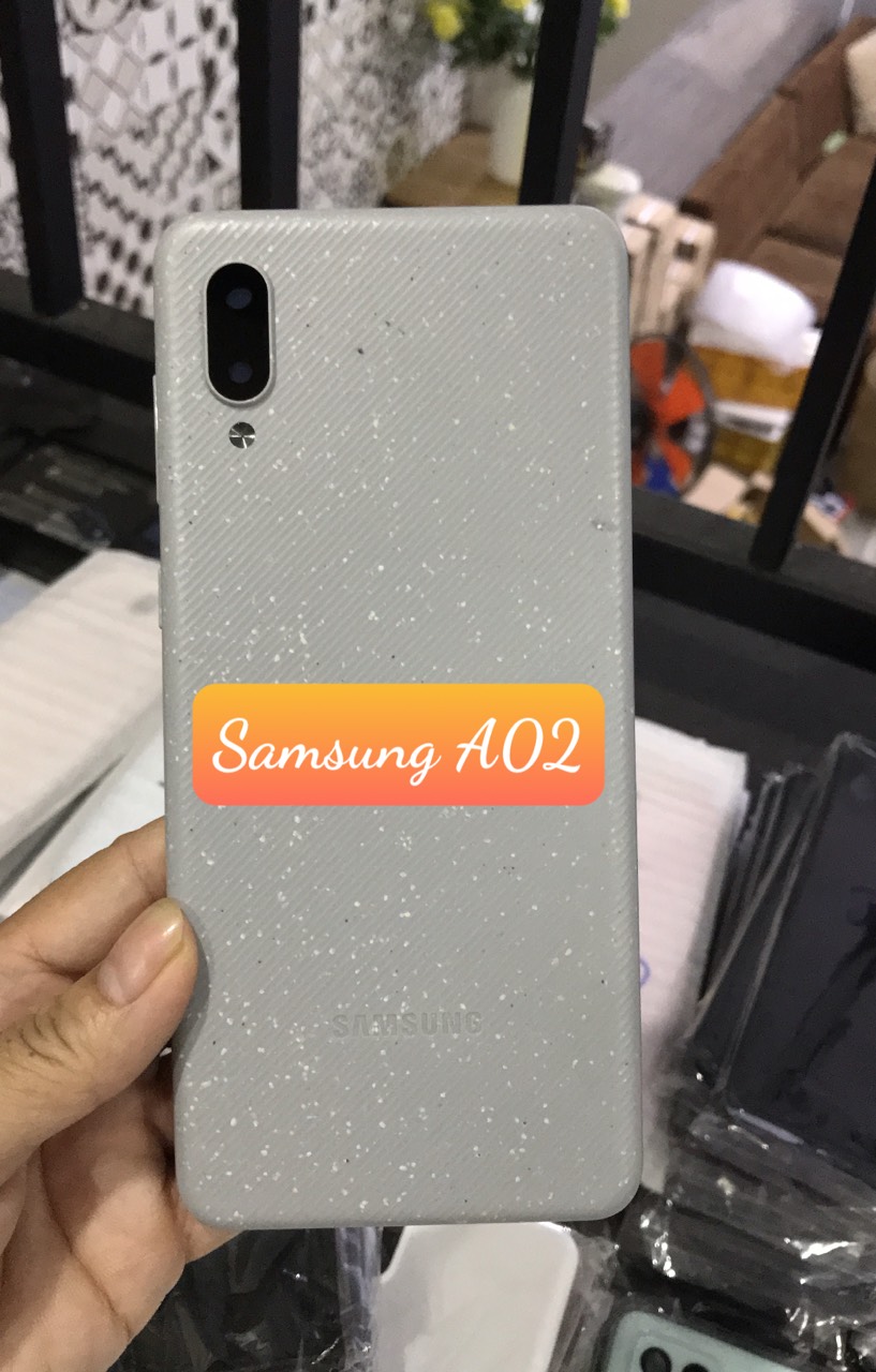 Bộ vỏ samsung A02 (bộ gồm lưng, sườn, phím, kính camera)