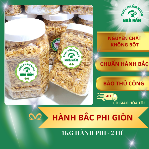 Hành Bắc Phi Khô - Giòn Thơm - Sạch - Không Bột - 1Kg