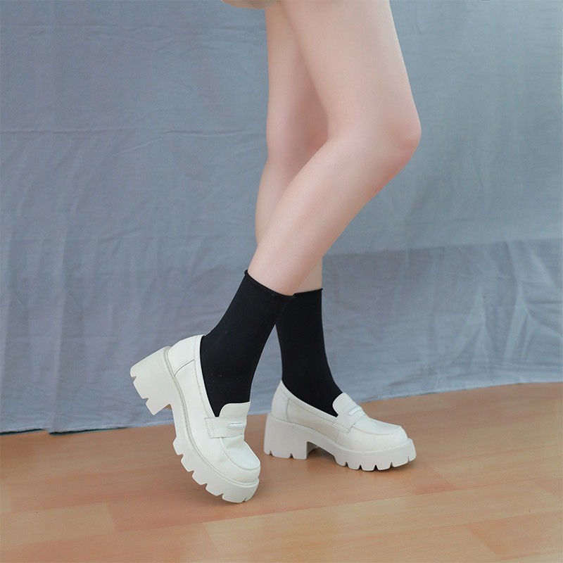 Platform Joshi loafer - Giày da bò nữ (Genuine Leather)