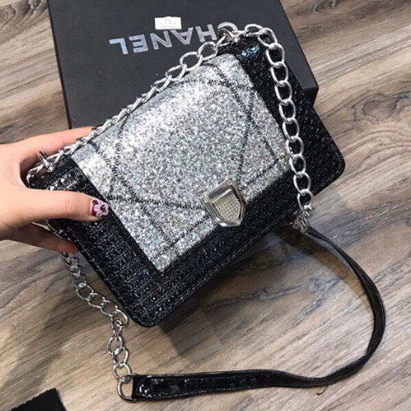Túi xách nữ đeo chéo ️ freeship ️ túi đeo chéo nữ xích to - lm 33