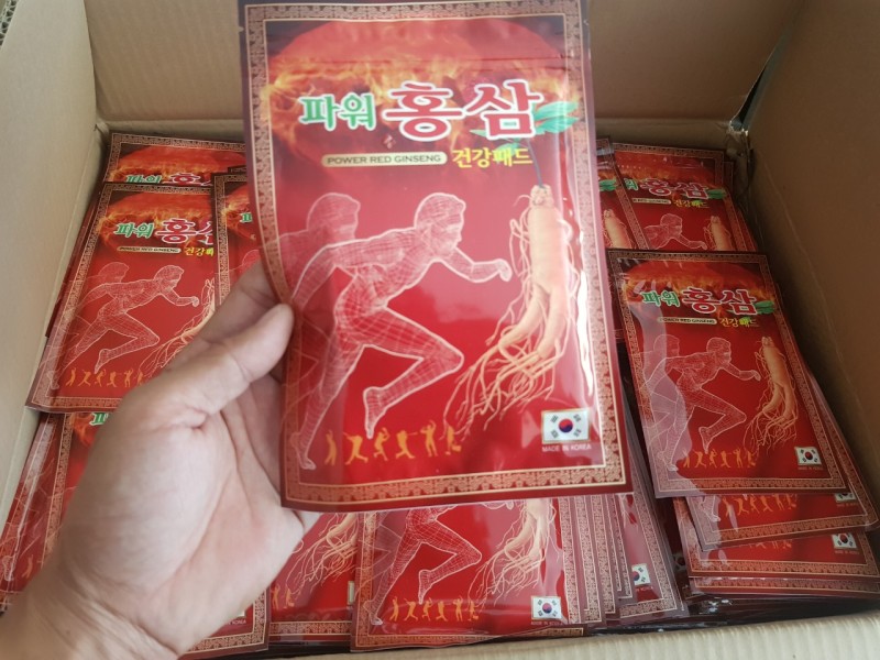 Cao dán Power red Ginseng Hồng sâm Hàn Quốc cao cấp