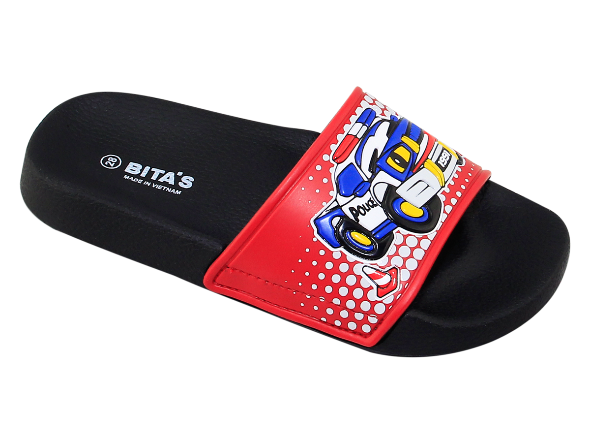 Dép quai ngang bé trai Bita's EBY.17 (Navy + Đen + Đỏ + Xám)