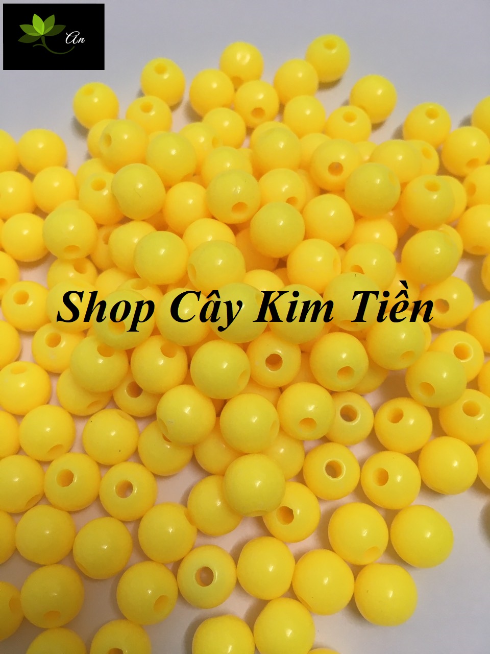 Hạt cườm vàng 8ly (ko bị bay màu. hàng 500gr)