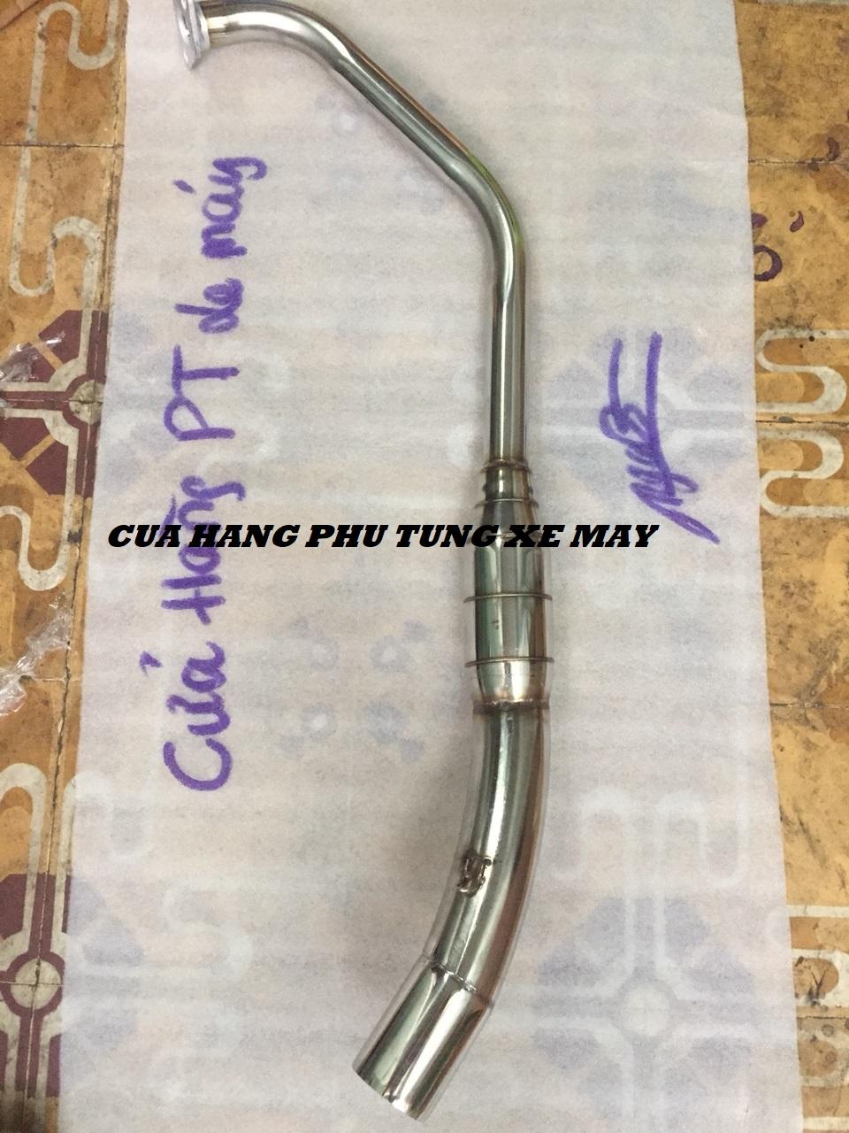 Cổ pô xe R15 V3 gắn lon pô độ họng 51mm bầu hơi inox