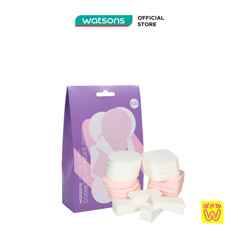 Mút Trang Điểm Watsons Mềm 20 Miếng