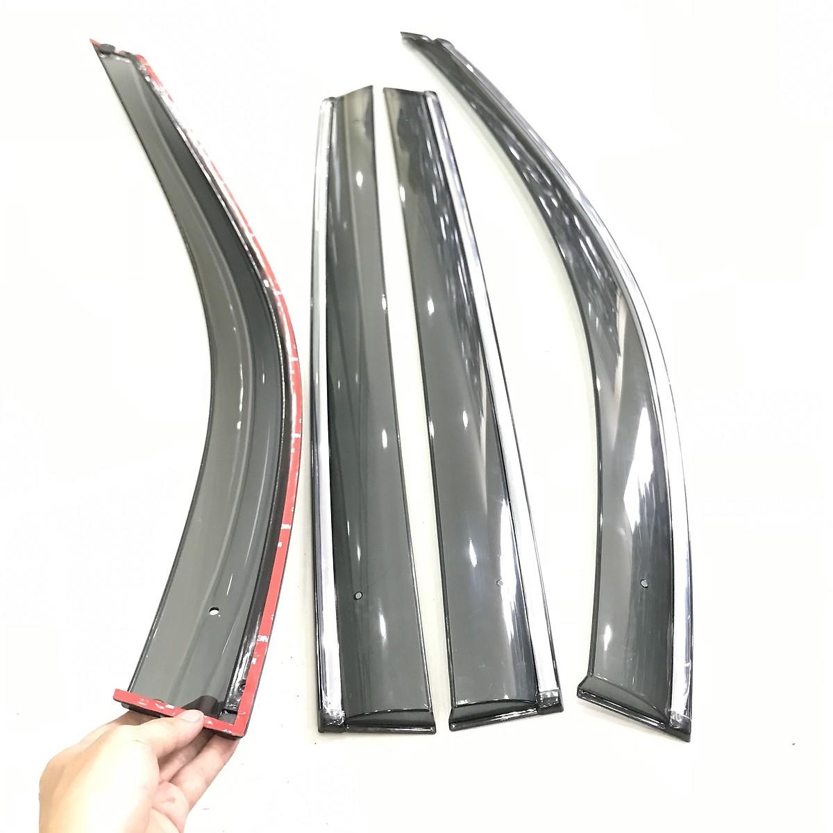 Bộ vè che mưa chỉ mạ Crom cao cấp Mazda CX-8