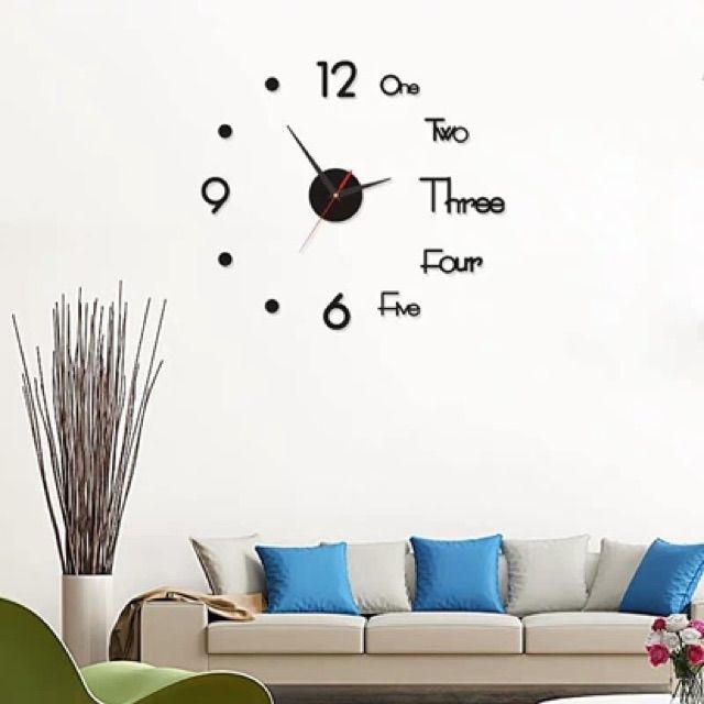 Đồng hồ dán tường sang trọng