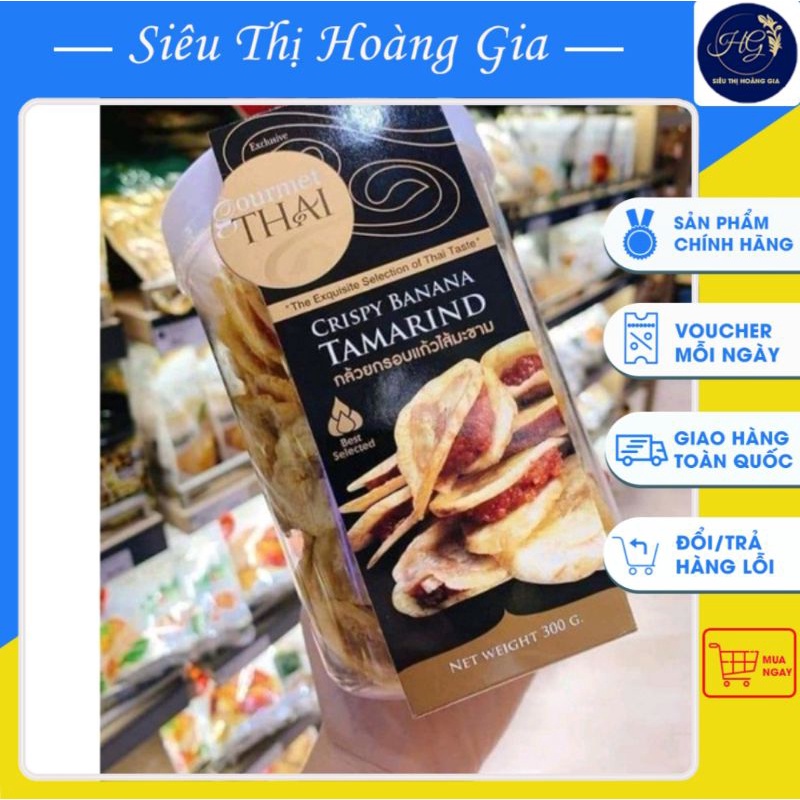 Chuối kẹp me Thái Lan hộp 300 gram