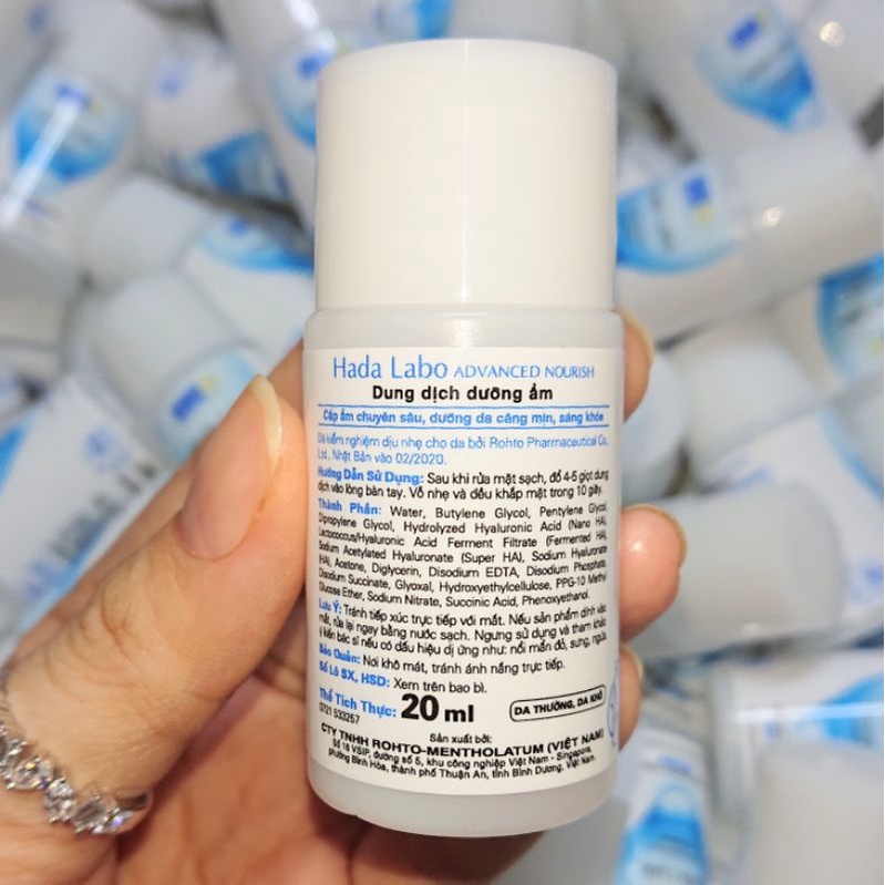 combo 2 chai Dung dịch dưỡng ẩm Hadalabo 20ml ( hàng dùng thử)