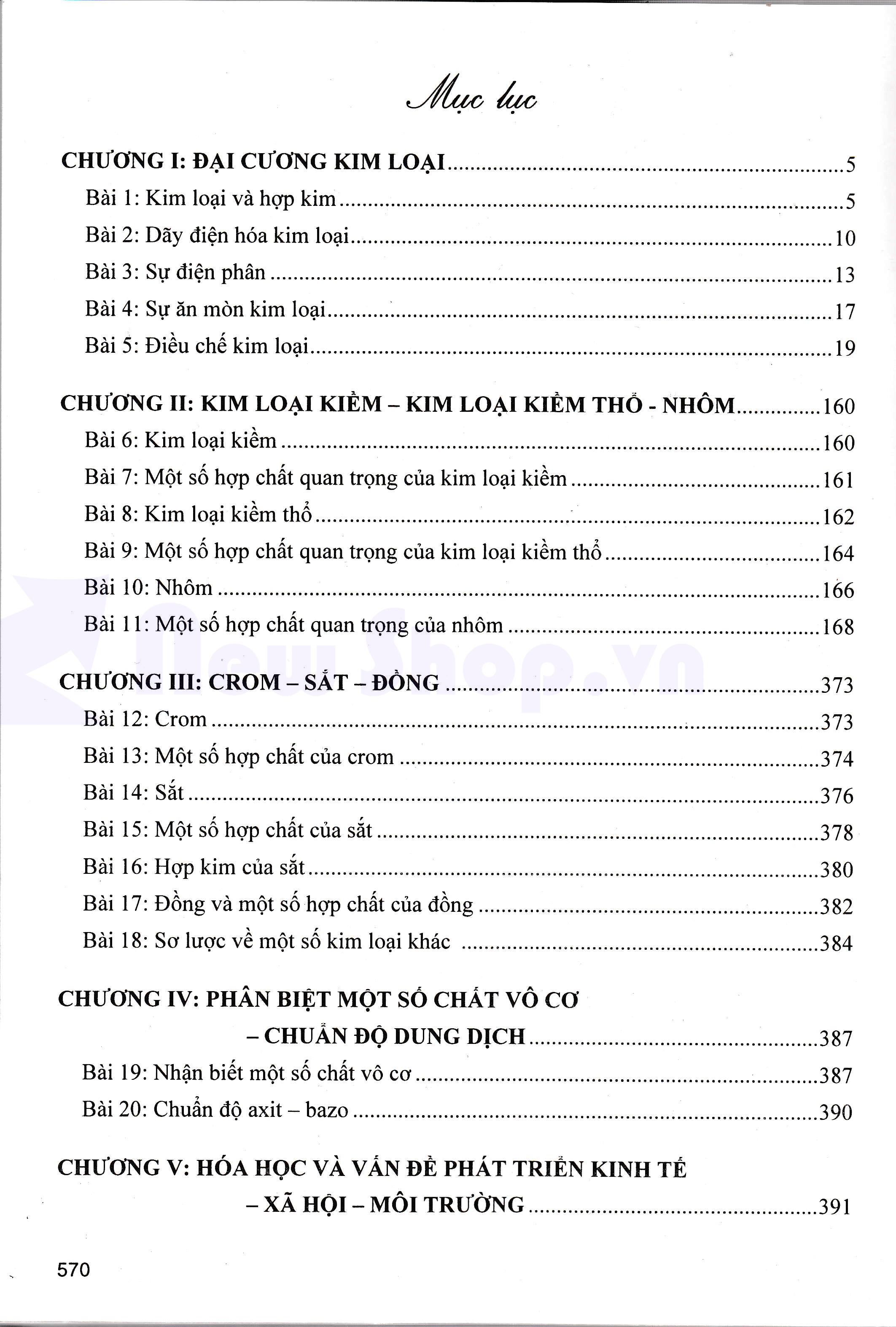 Tổng Ôn Tập Hoá Vô Cơ