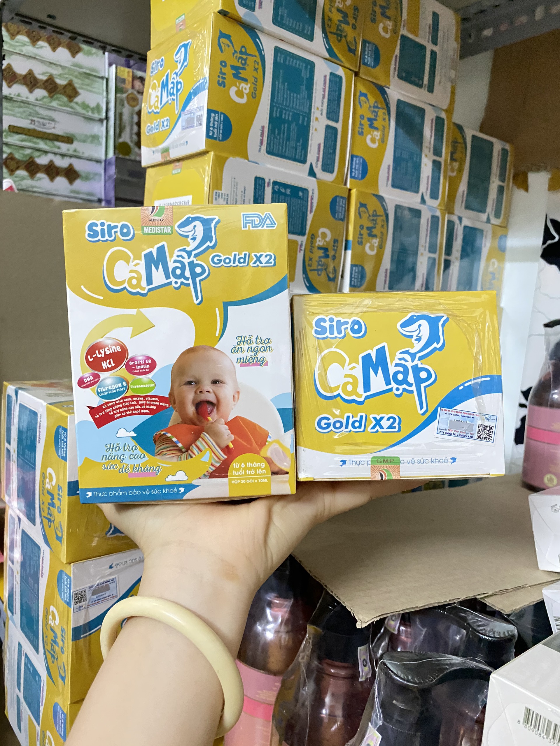 Siro cá mập gold x2 chính hãng