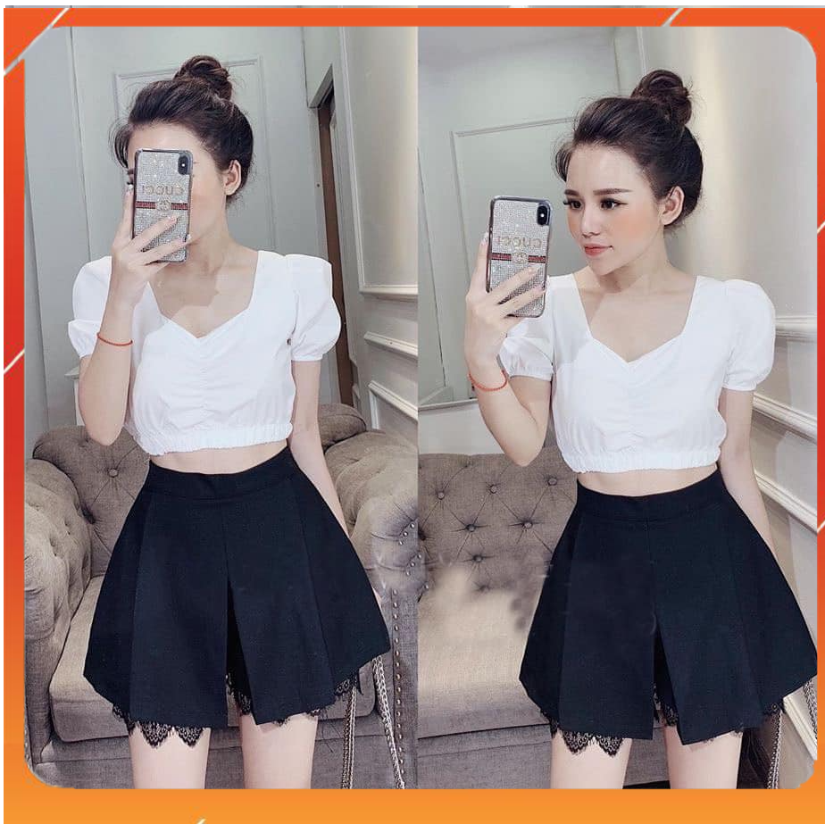 Chân váy xoè 2 tầng (Quần giả váy) chất bao đẹp