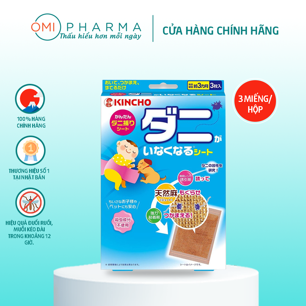 Miếng Dán Bẫy Côn Trùng Kincho (3 Miếng/Hộp)