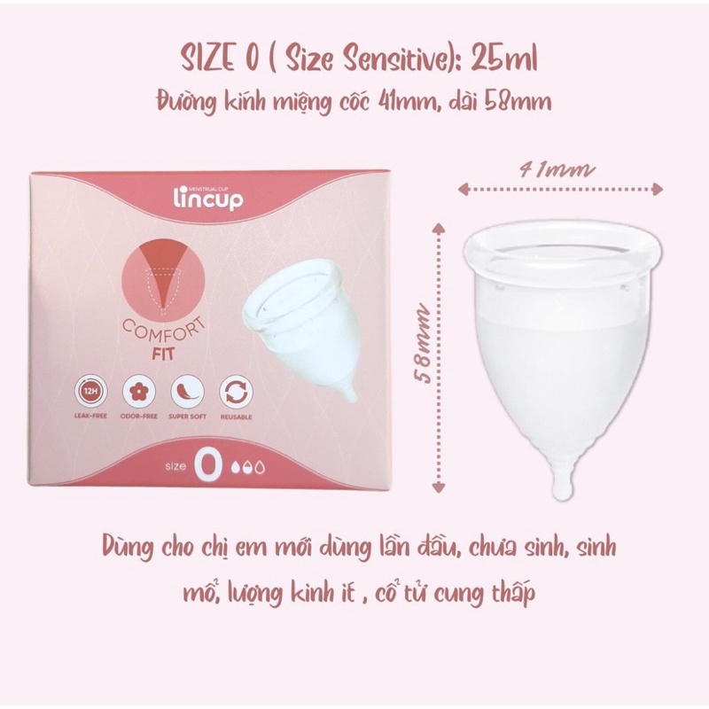 Anichee [hot sale]Cốc nguyệt san Lincup
