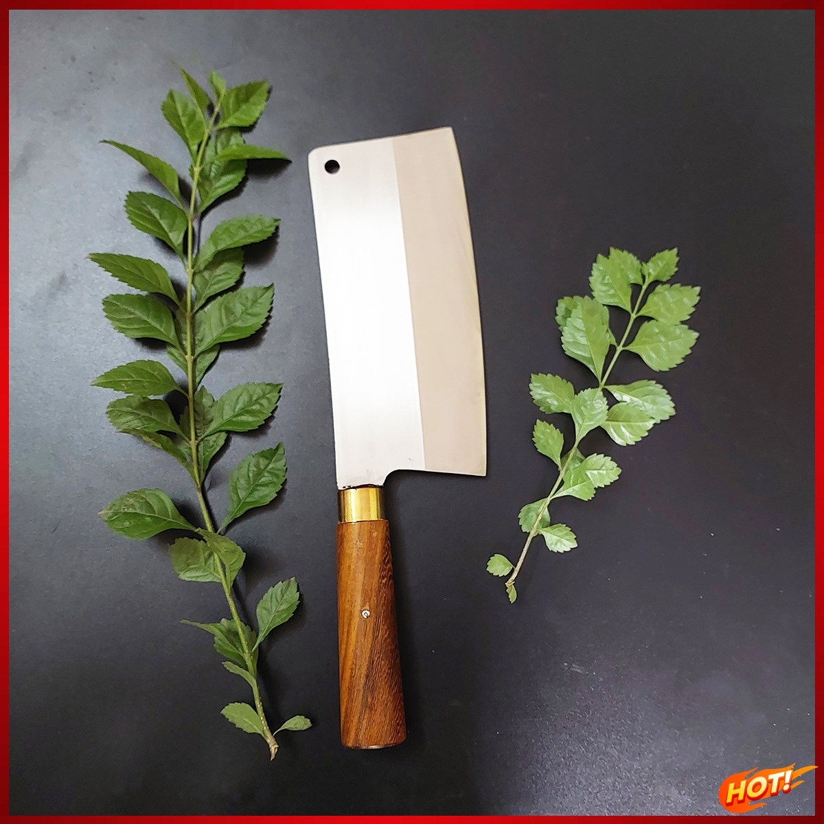 Dao chặt xương chặt gà vịt thép trắng và thép nhíp cao cấp