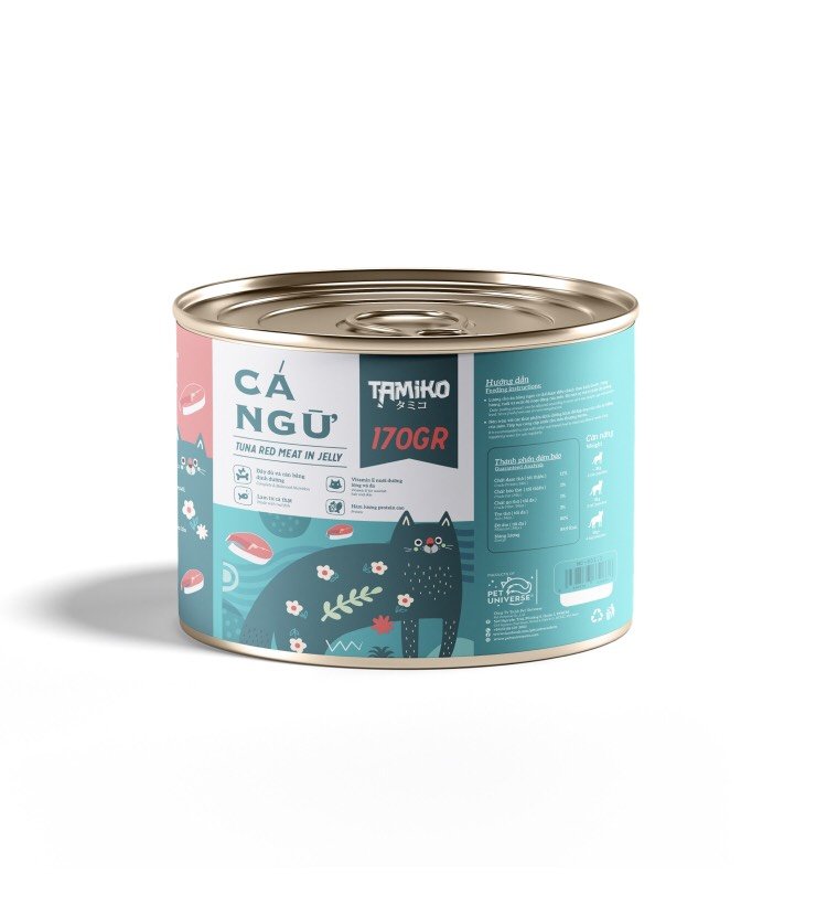 Pate Tamiko lon 170gram cho mèo, Meowcat