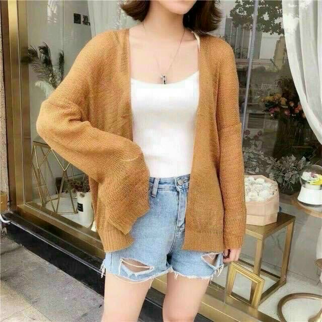 Áo khoác len mỏng cardigan nhẹ nhàng cực xinh