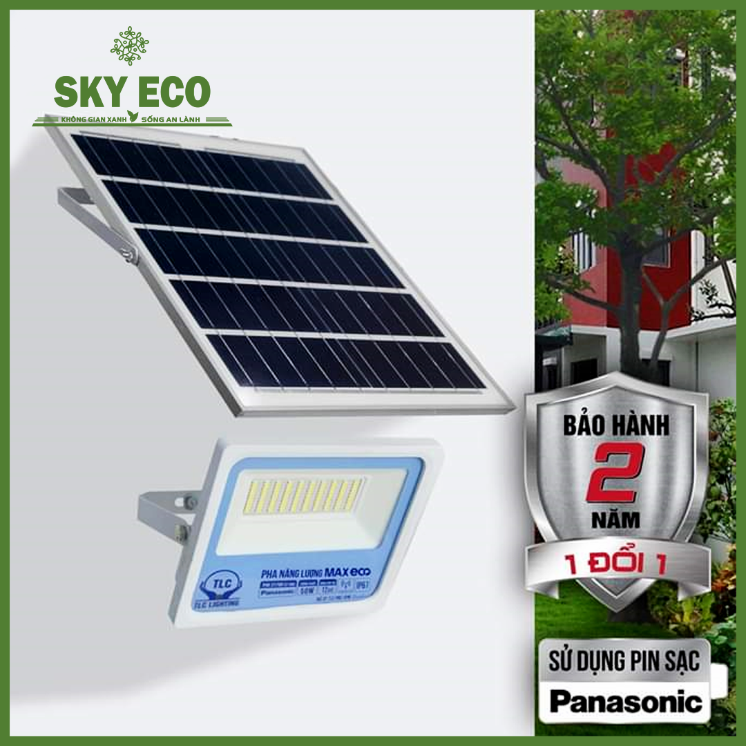 Đèn pha Năng Lượng Mặt Trời Max Eco TLC 50W