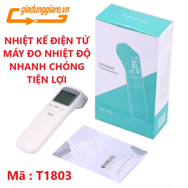 Nhiệt kế điện tử hồng ngoại infrared thermometer ck-t1803 - đo nhiệt độ cơ thể, nhiệt độ sữa, thực phẩm