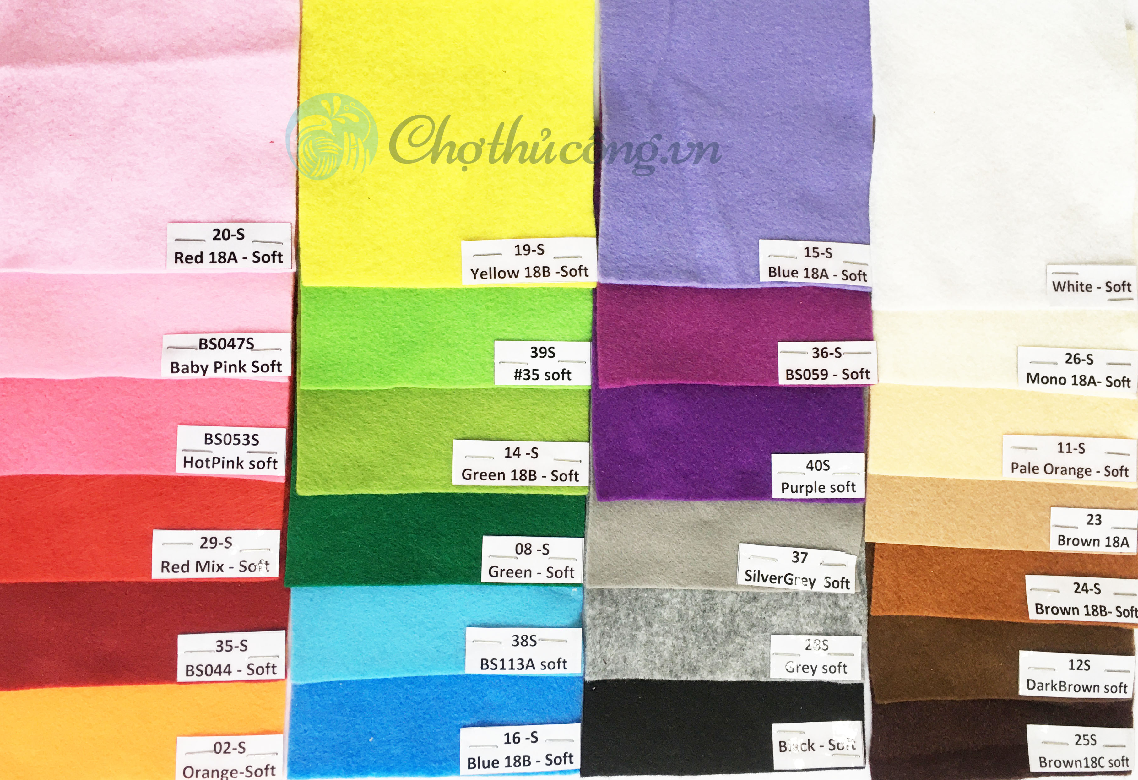 Combo 50 soft felt sheets 90x90cm for handmade, craft