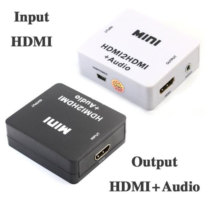 Bộ chuyển đổi HDMI to HDMI + Audio 3.5mm L/R