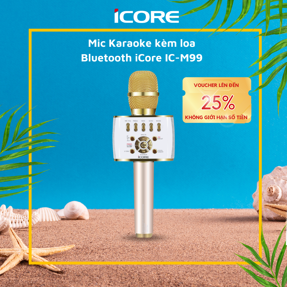 Micro Karaoke kèm loa bluetooth iCore IC-M99