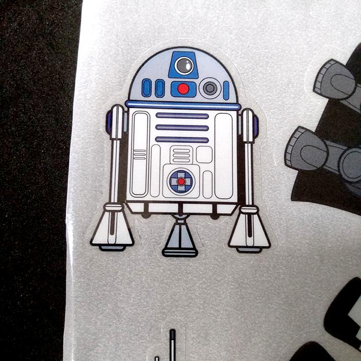 Tấm STICKER dán trong suốt chủ đề STAR WARS