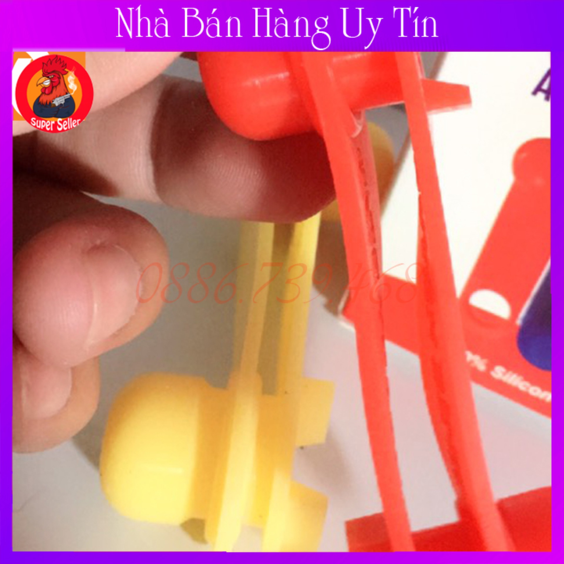 Bịt Cựa Silicon Cho Gà Nòi 1 Bộ Xổ 2 Con