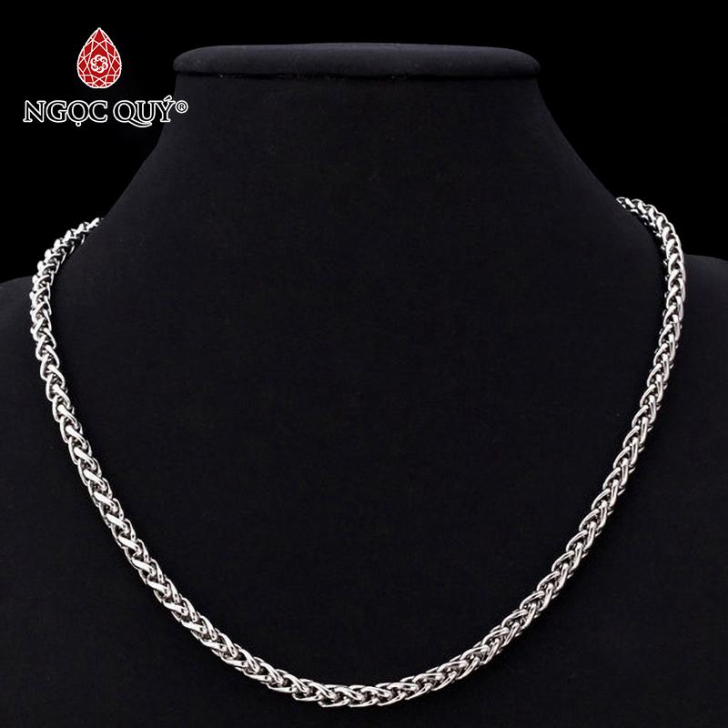 [HCM]Dây chuyền cổ titan 60cm - Ngọc Qúy Gemstones