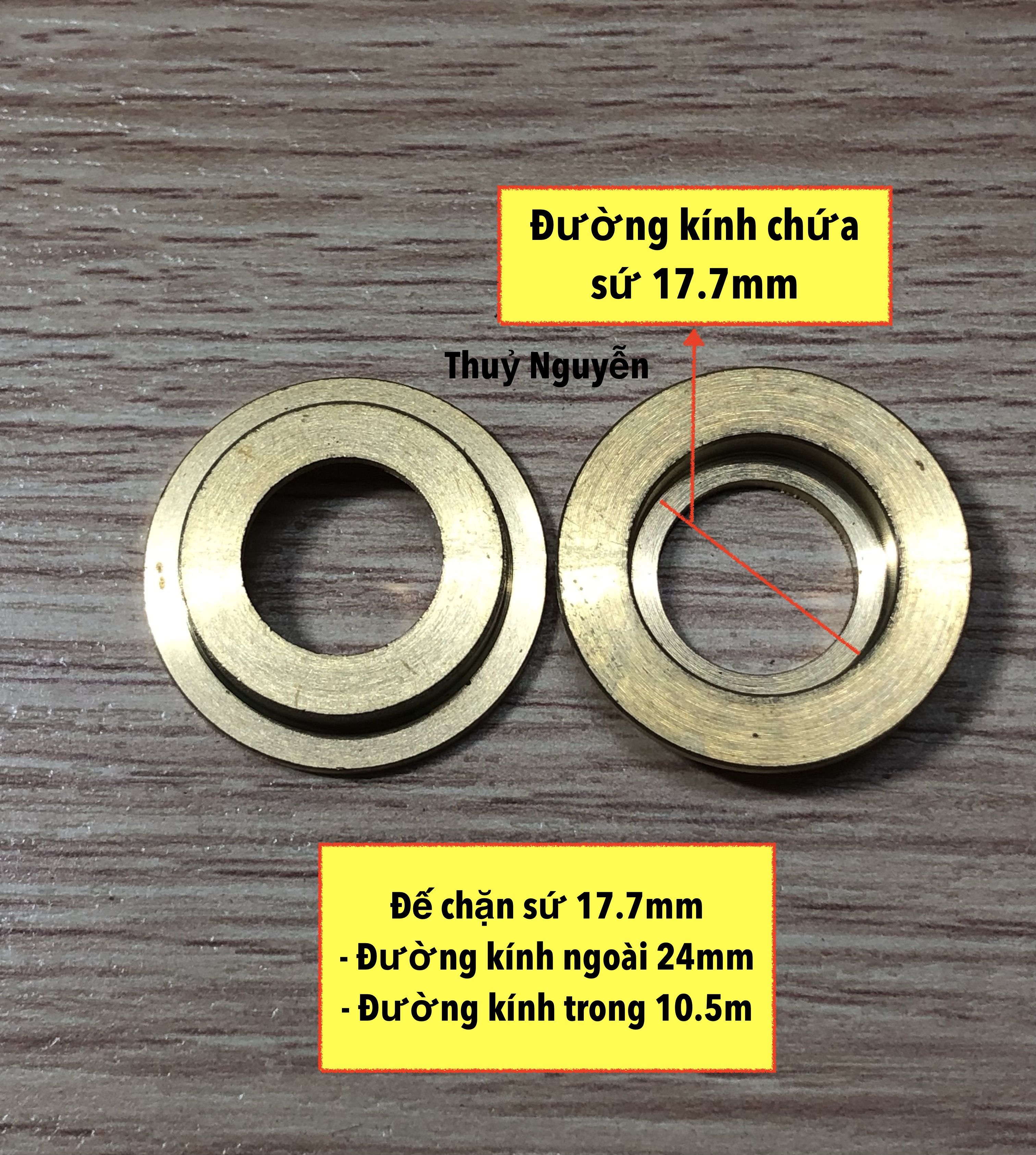 Loa súng xịt (đồng tiền sứ) lỗ 1.2 và 1.5mm