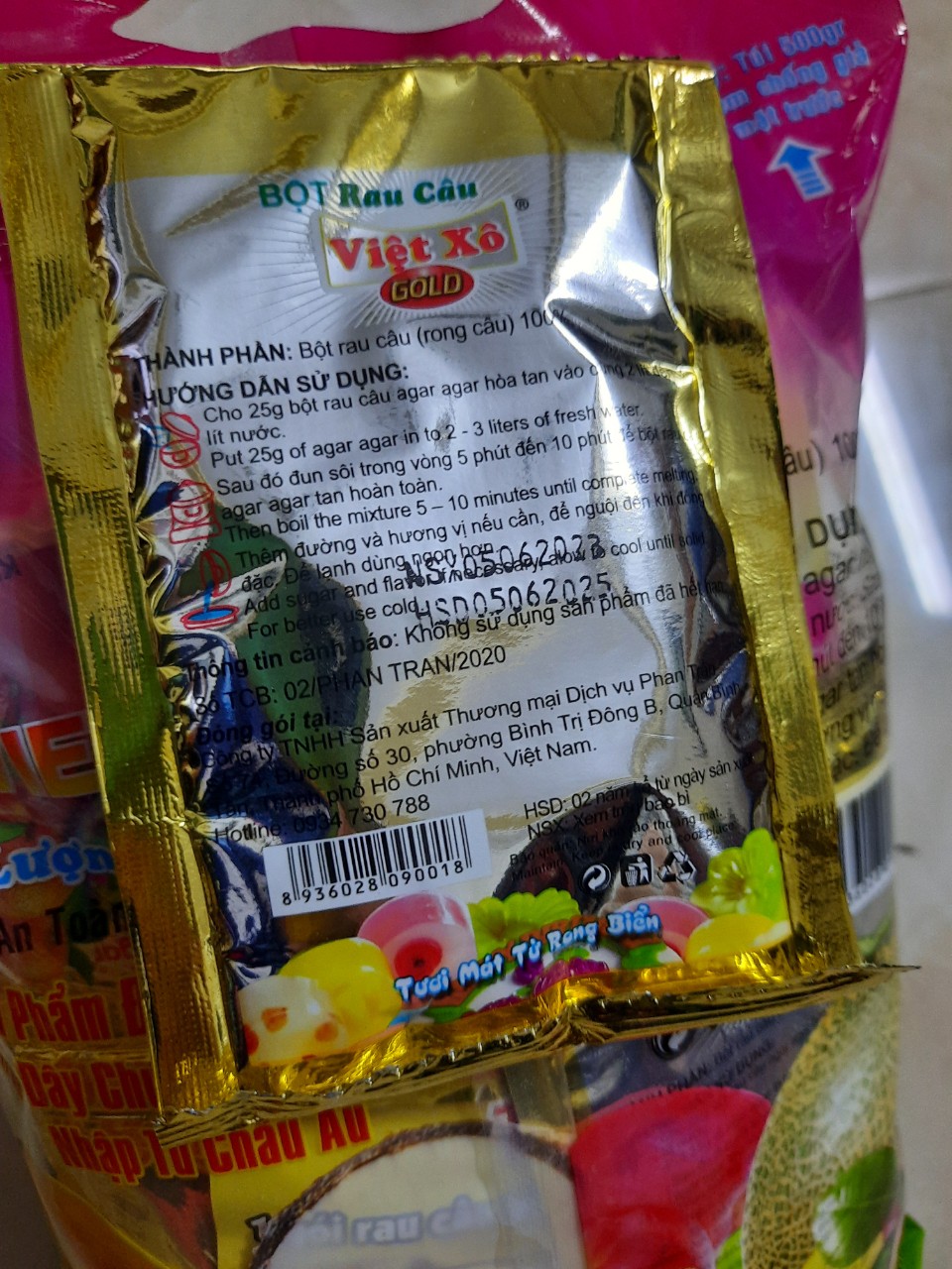 BỘT RAU CÂU VIỆT XÔ ( GÓI 25G)