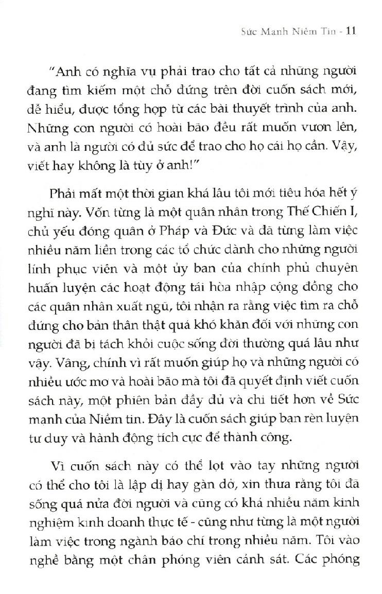 Sức Mạnh Niềm Tin (Tái Bản )