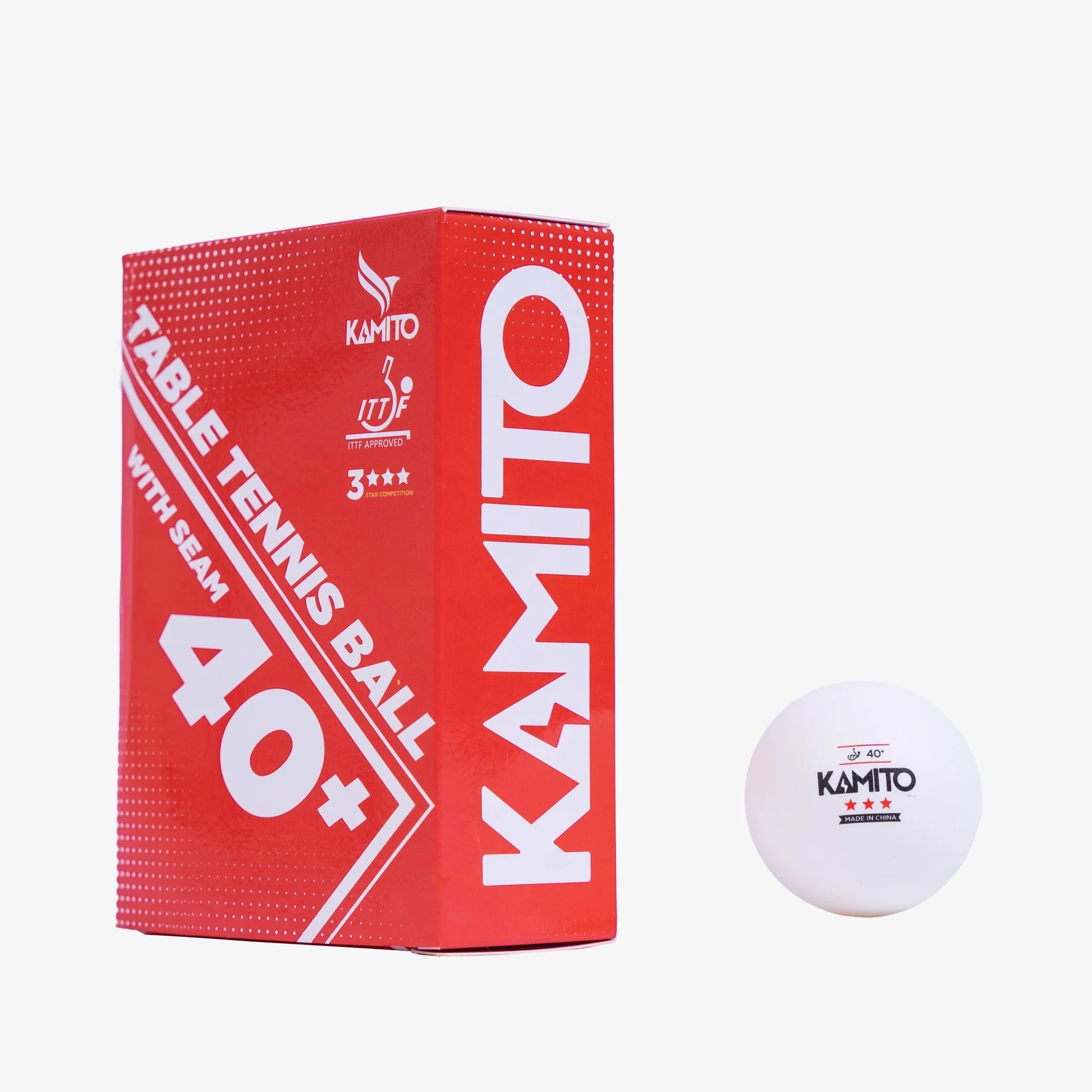 QUẢ BÓNG BÀN KAMITO 3 SAO (6 QUẢ/HỘP)