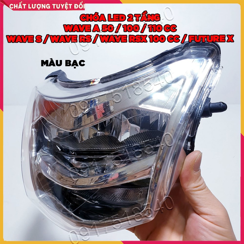 Đèn pha led 2 tầng wave A, wave 50/100/110 wave s, wave rs, wave rsx 100