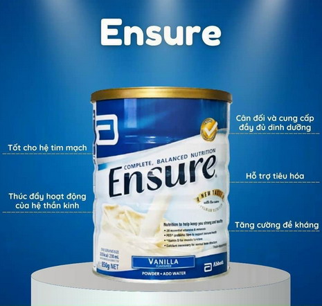 Sữa bột Ensure Úc hộp 850gr