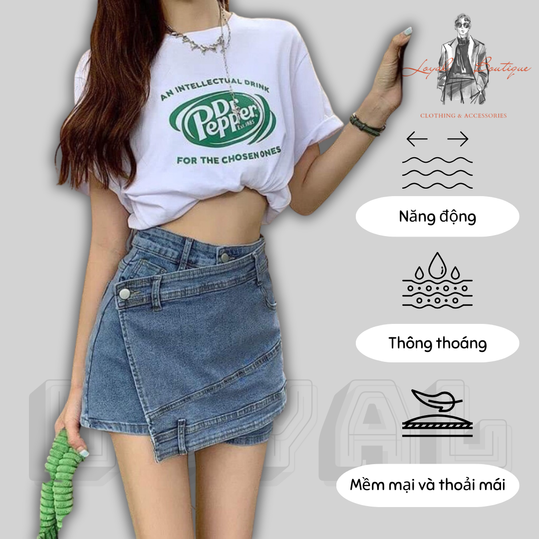 Trắng-đen Quần giả váy đắp chéo kaki mềm siêu đẹp | Shopee Việt Nam