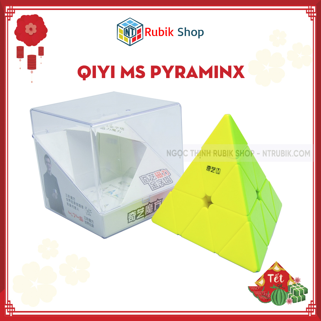 [Siêu hot] Rubik Pyraminx QiYi New Best Budget Magnetic 2020 stickerless (Có nam Châm- Hãng Mod M)