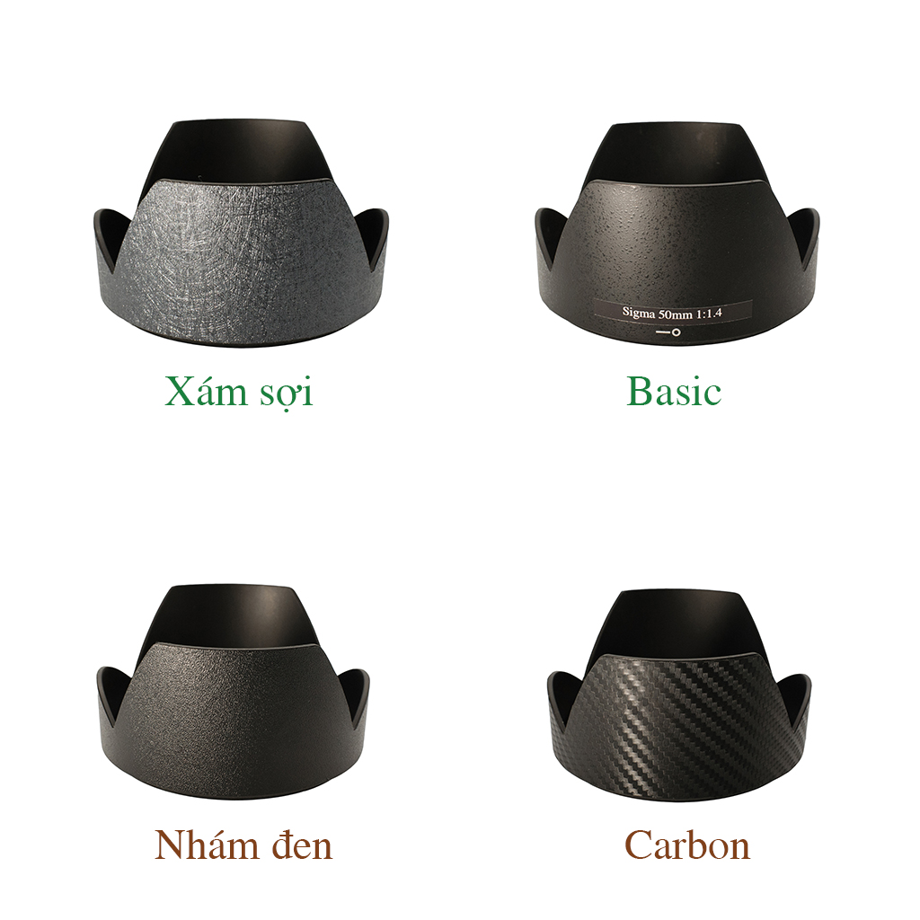 Loa che nắng lens hood cho ống kính Sigma 50mm Art và